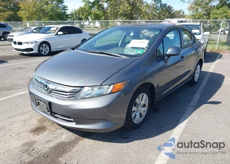 2012 Honda Civic Lx from USA, damaged, VIN 19XFB2F56CE388012